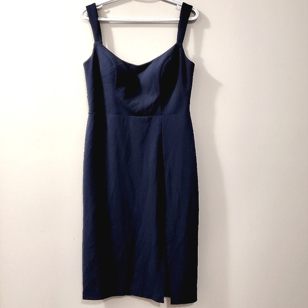 BHLDN x Anthropologie - Ana Crepe Midi Dress - Navy - Size US 12